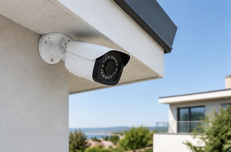 Imagem ilustrativa: Câmara de videovigilância instalada no exterior